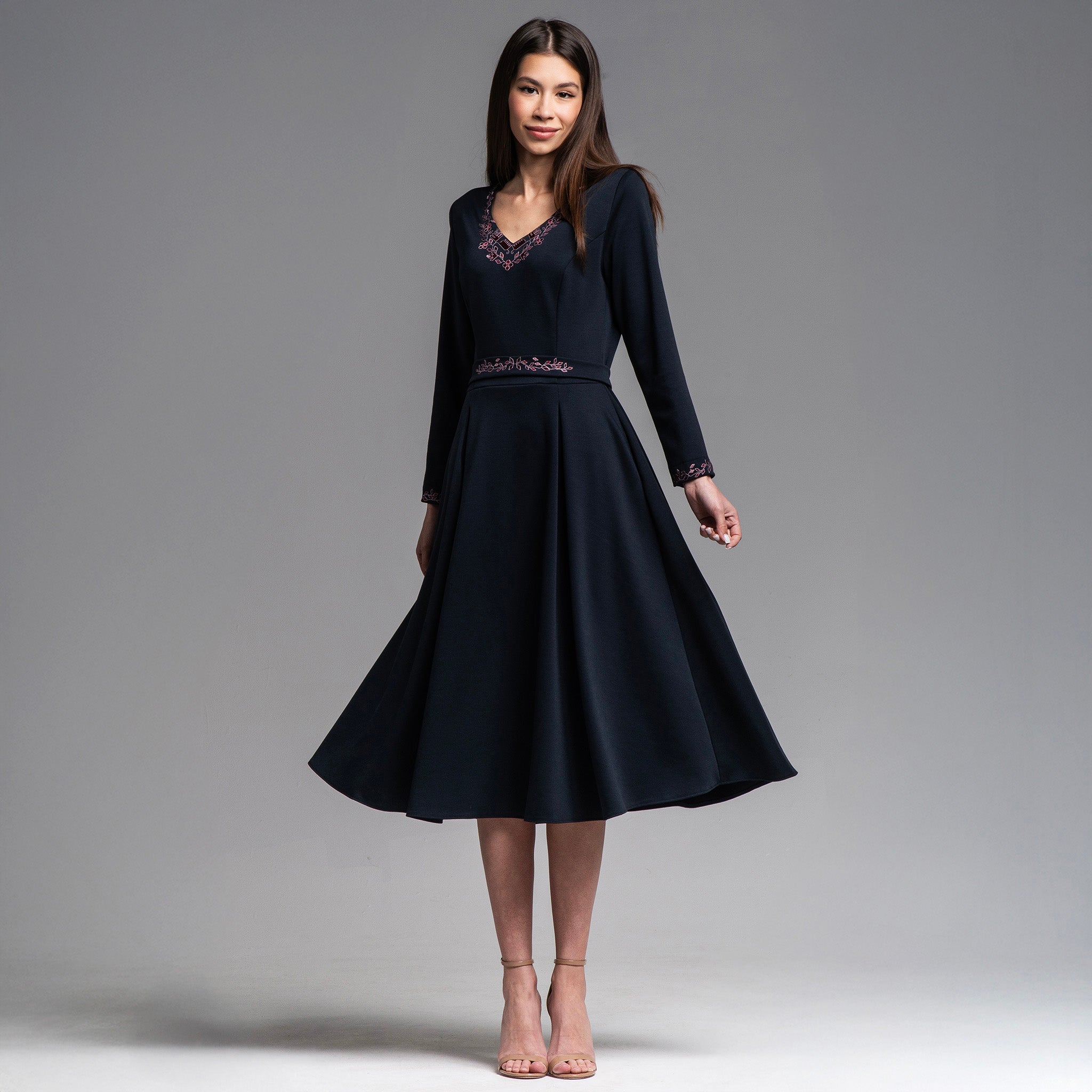 Рокля с дълъг ръкав "Пролет"