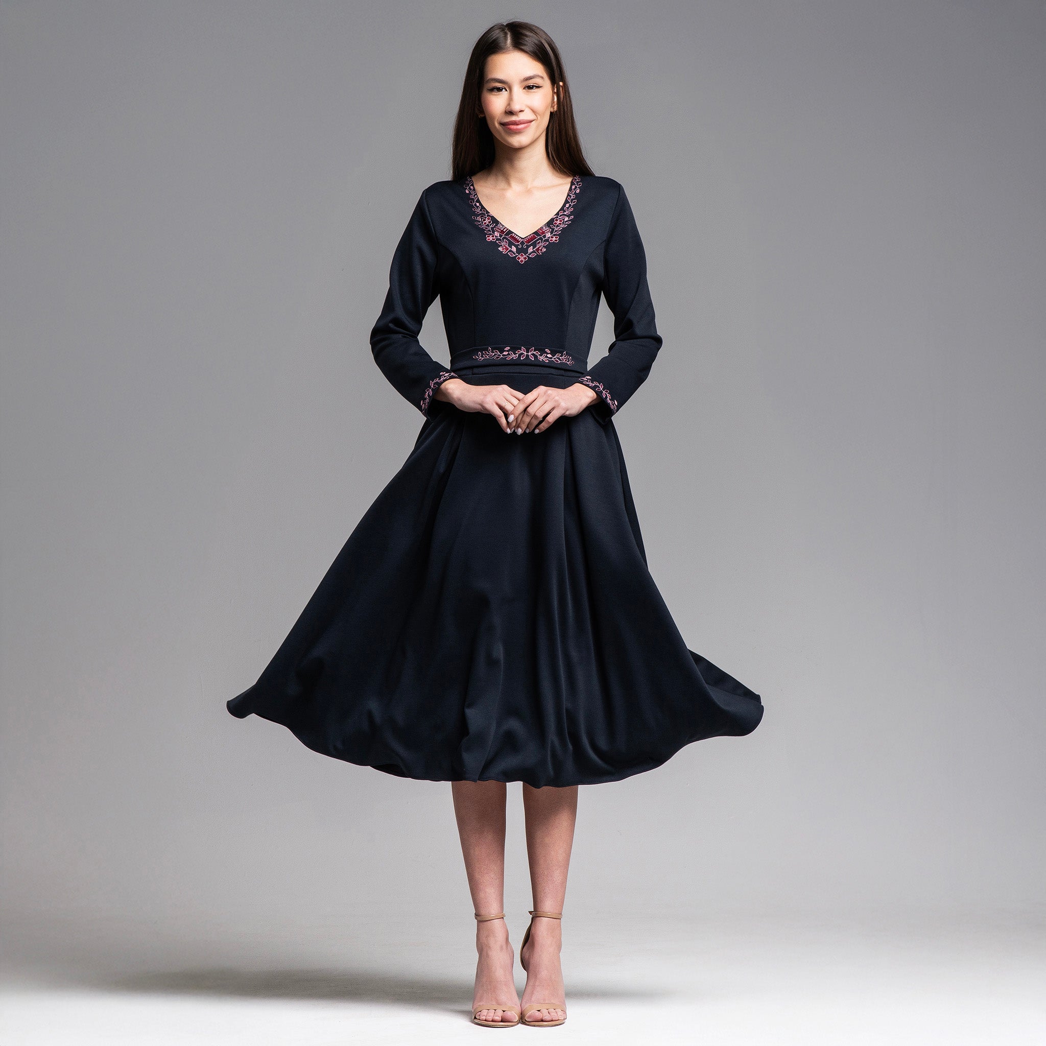 Рокля с дълъг ръкав "Пролет"