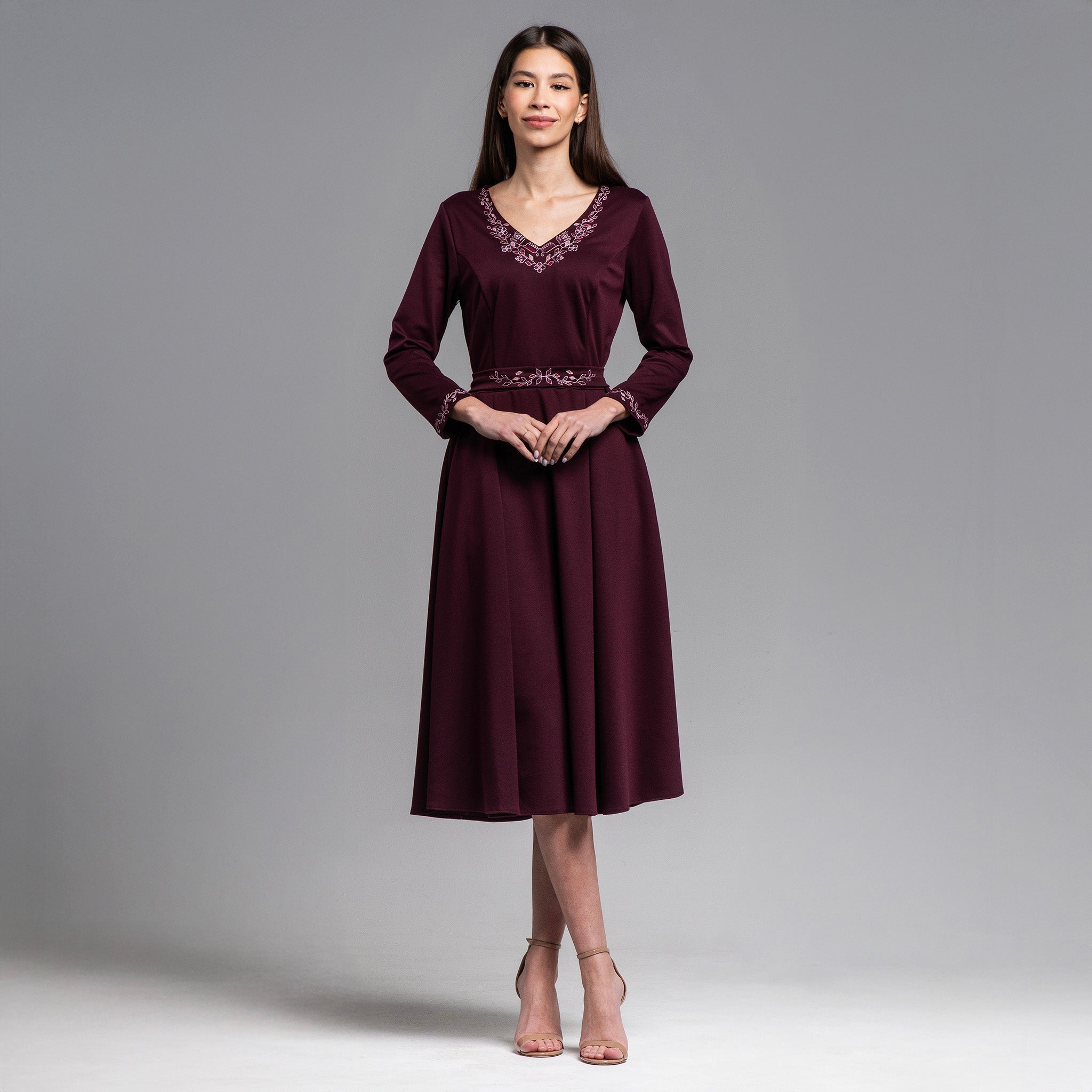 Рокля с дълъг ръкав "Пролет"