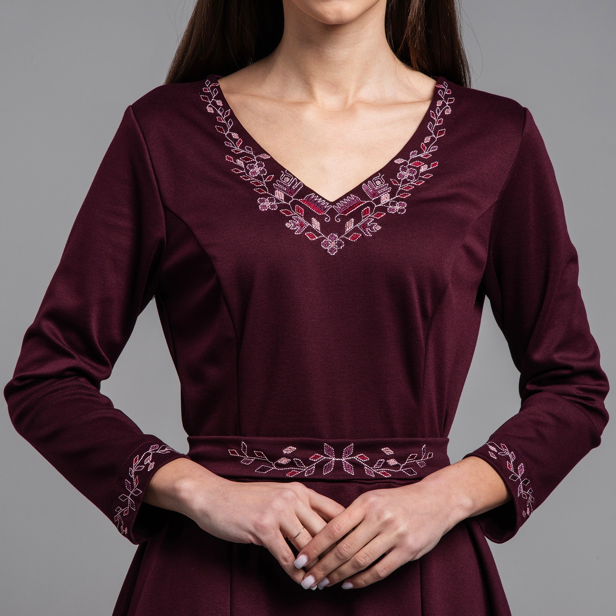 Рокля с дълъг ръкав "Пролет"