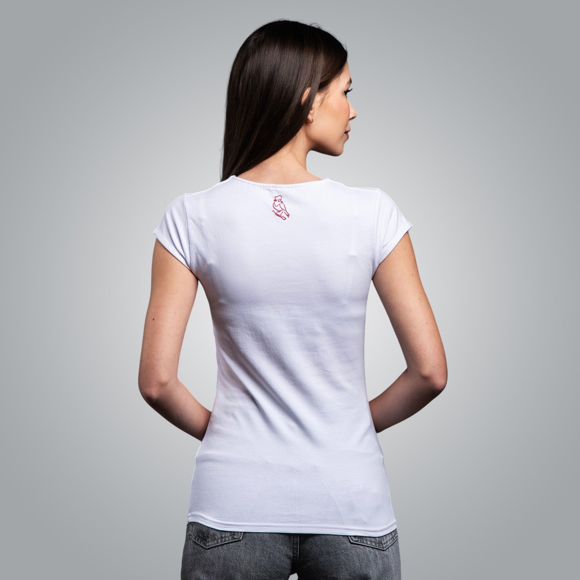 Тениска с V-деколте "Дърво на живота"