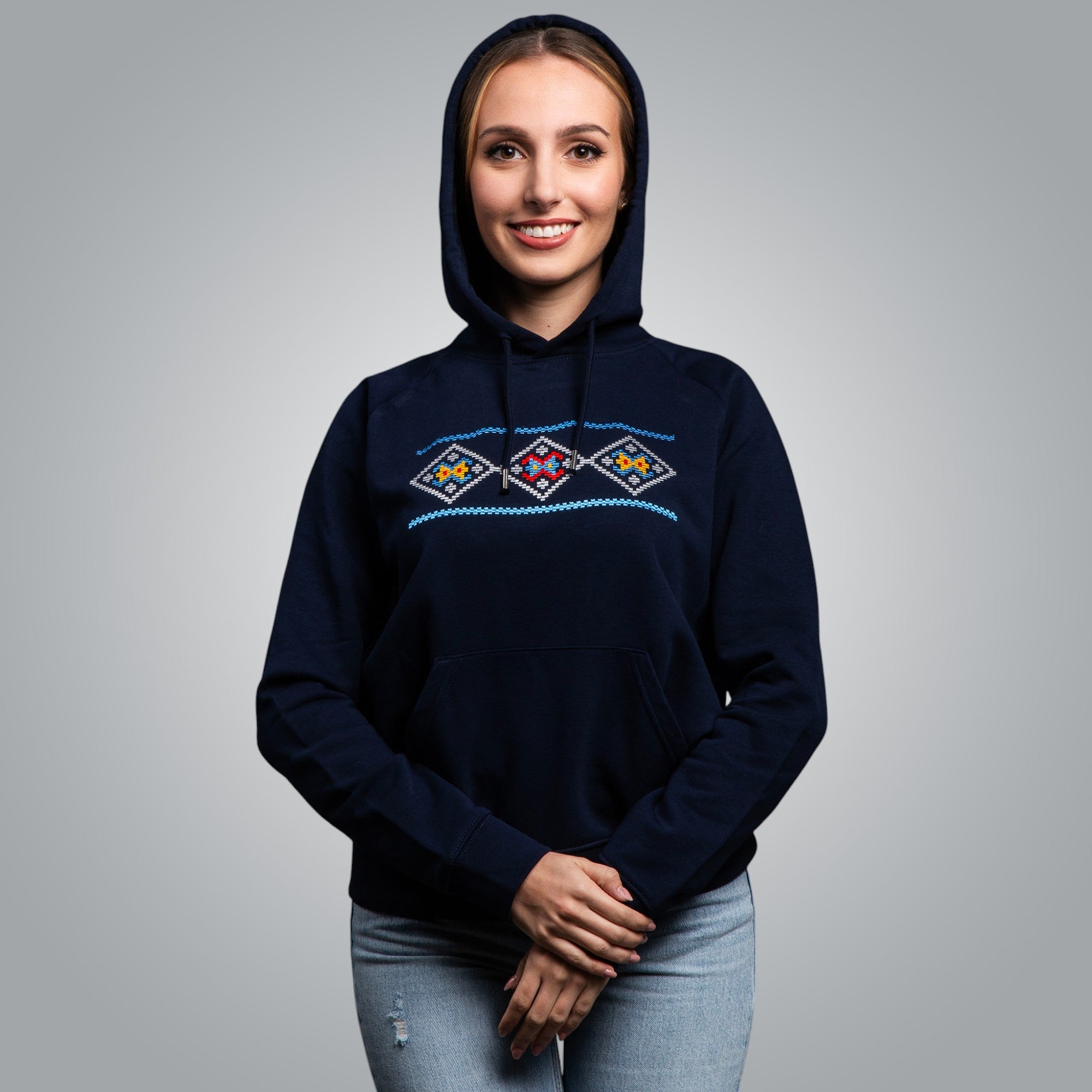 Дамска блуза с качулка "Народ"