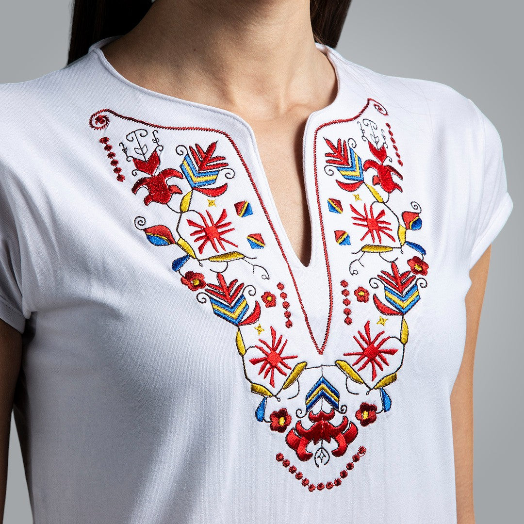 Тениска с V деколте - "Самоковска"