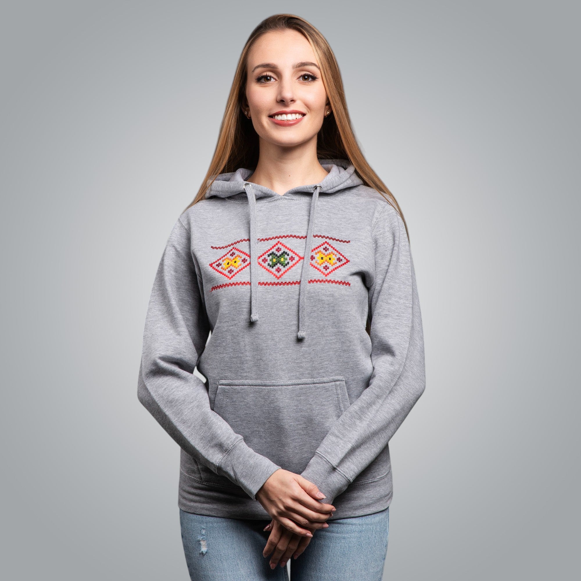 Дамска блуза с качулка "Народ"