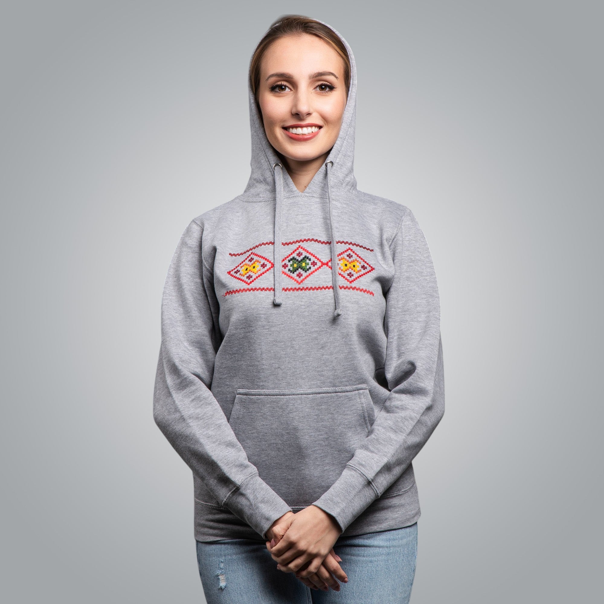 Дамска блуза с качулка "Народ"