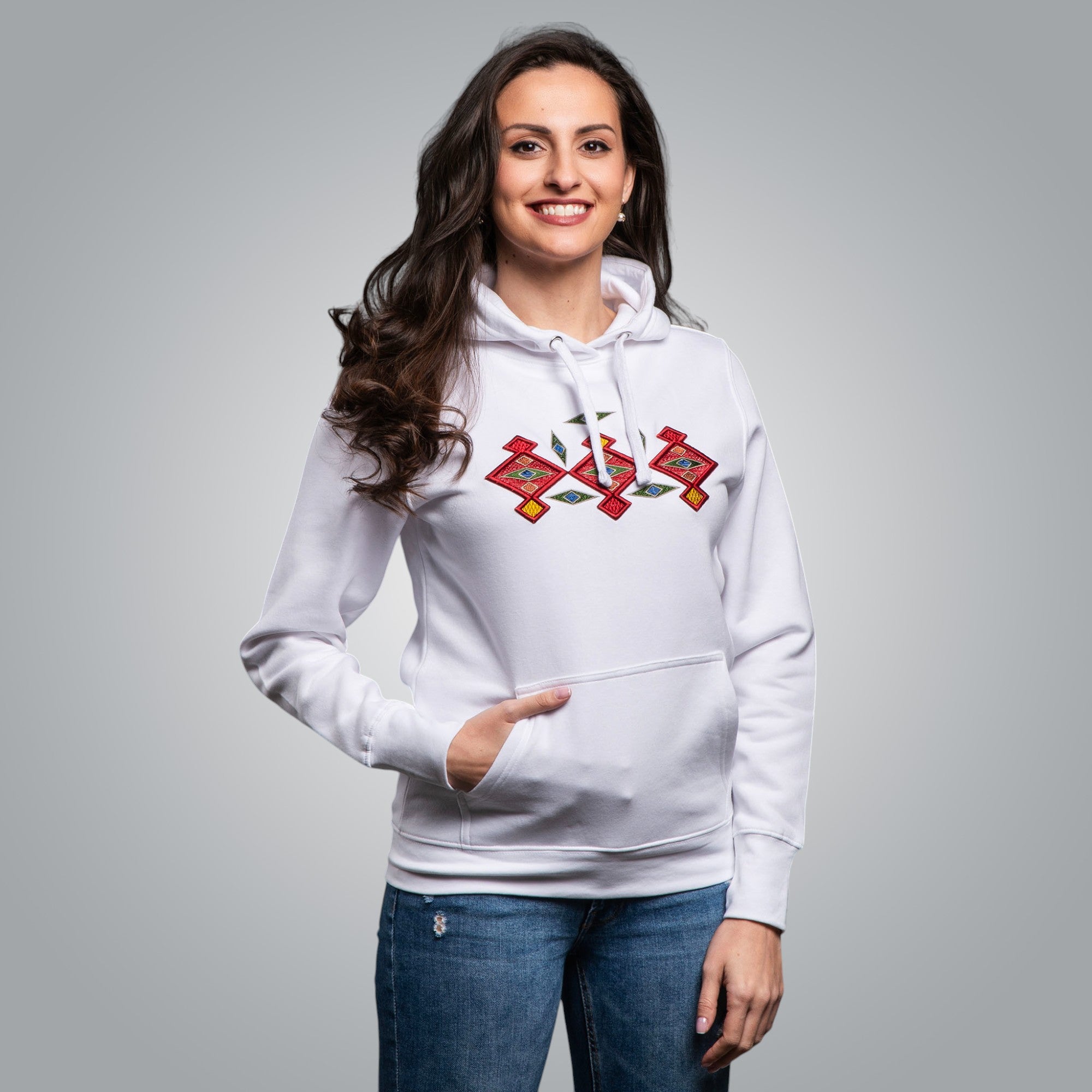 Дамска блуза с качулка "Канатица" 3D