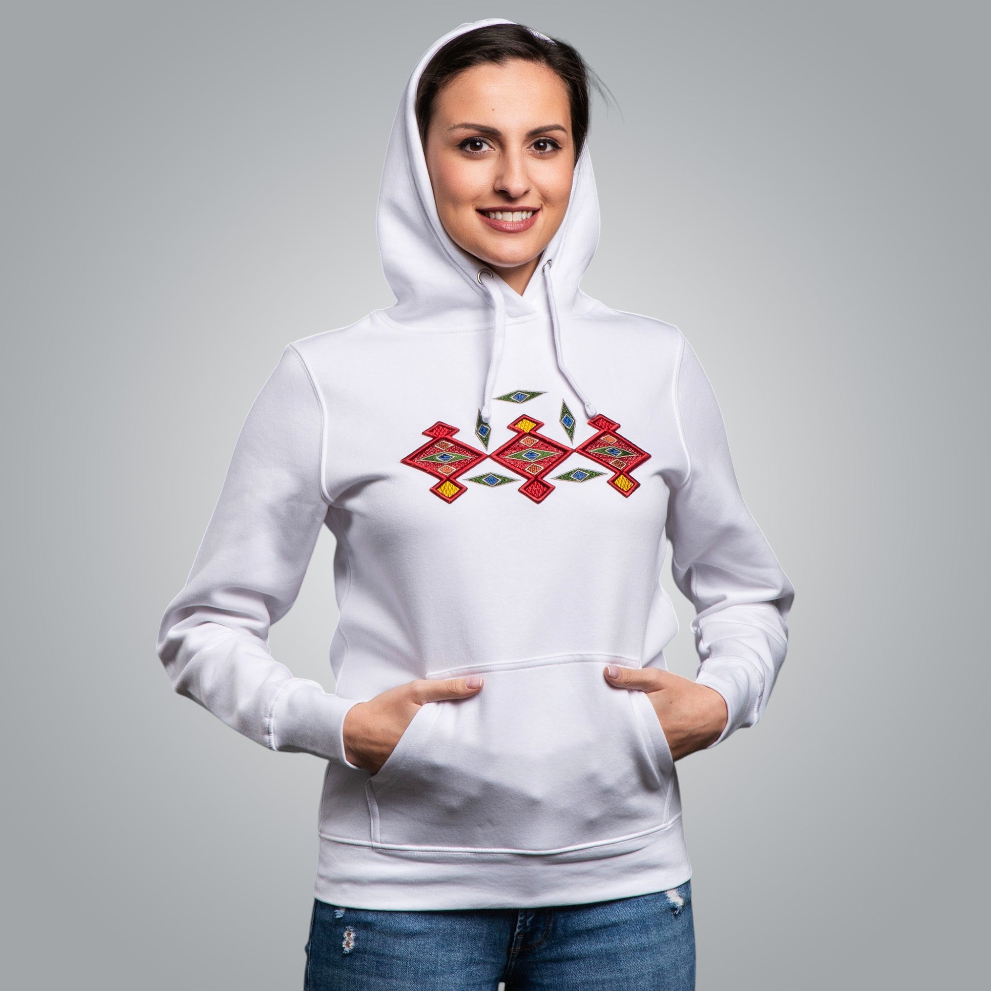 Дамска блуза с качулка "Канатица" 3D