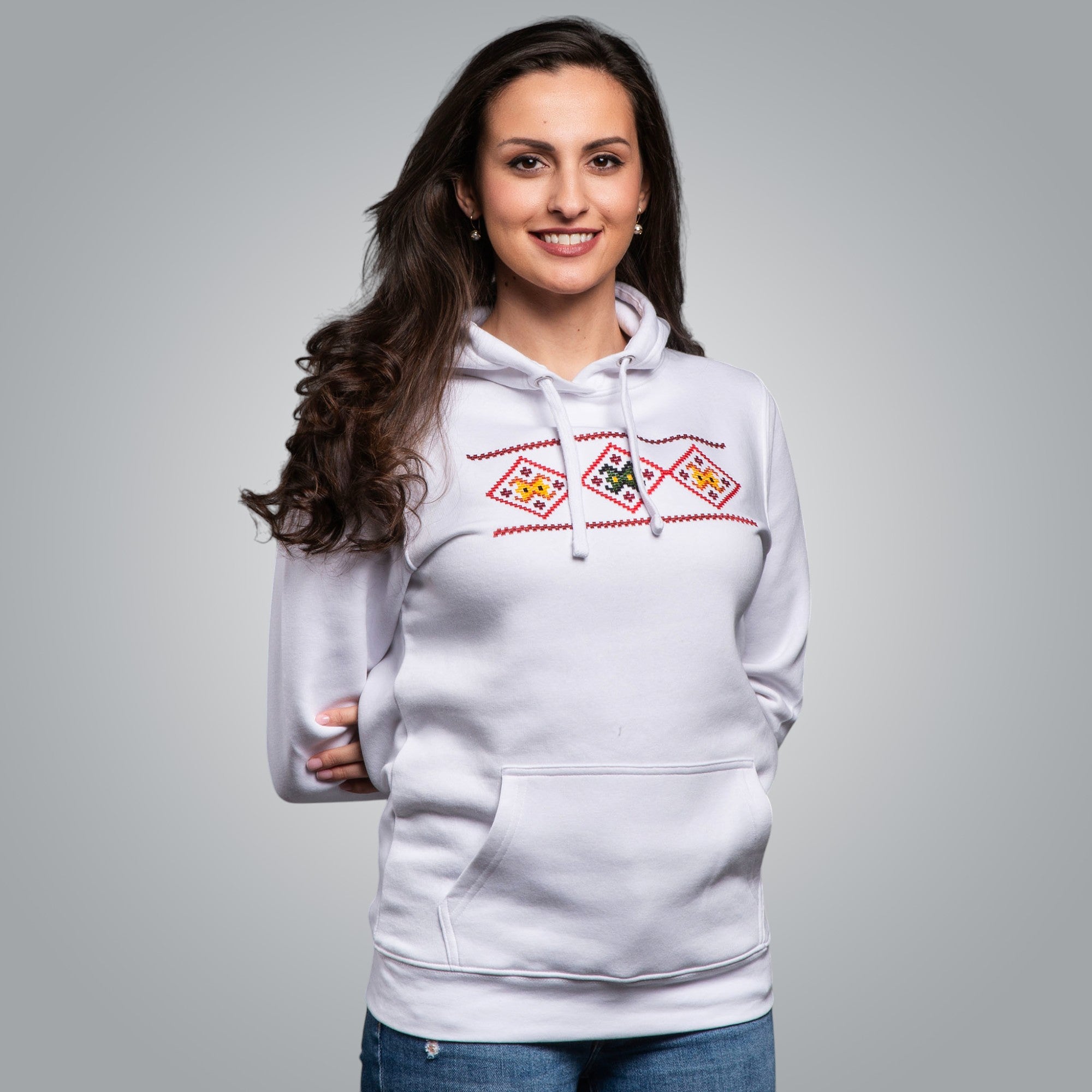 Дамска блуза с качулка "Народ"