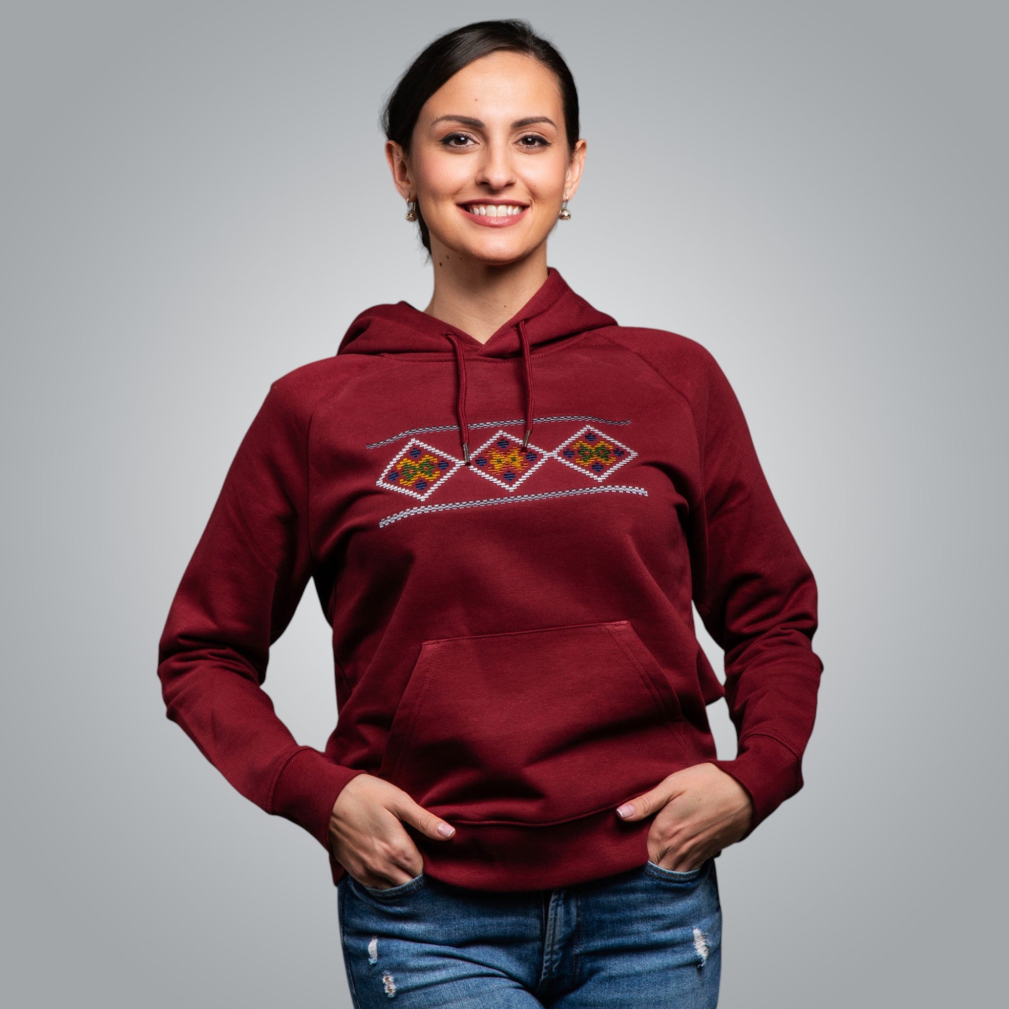 Дамска блуза с качулка "Народ"