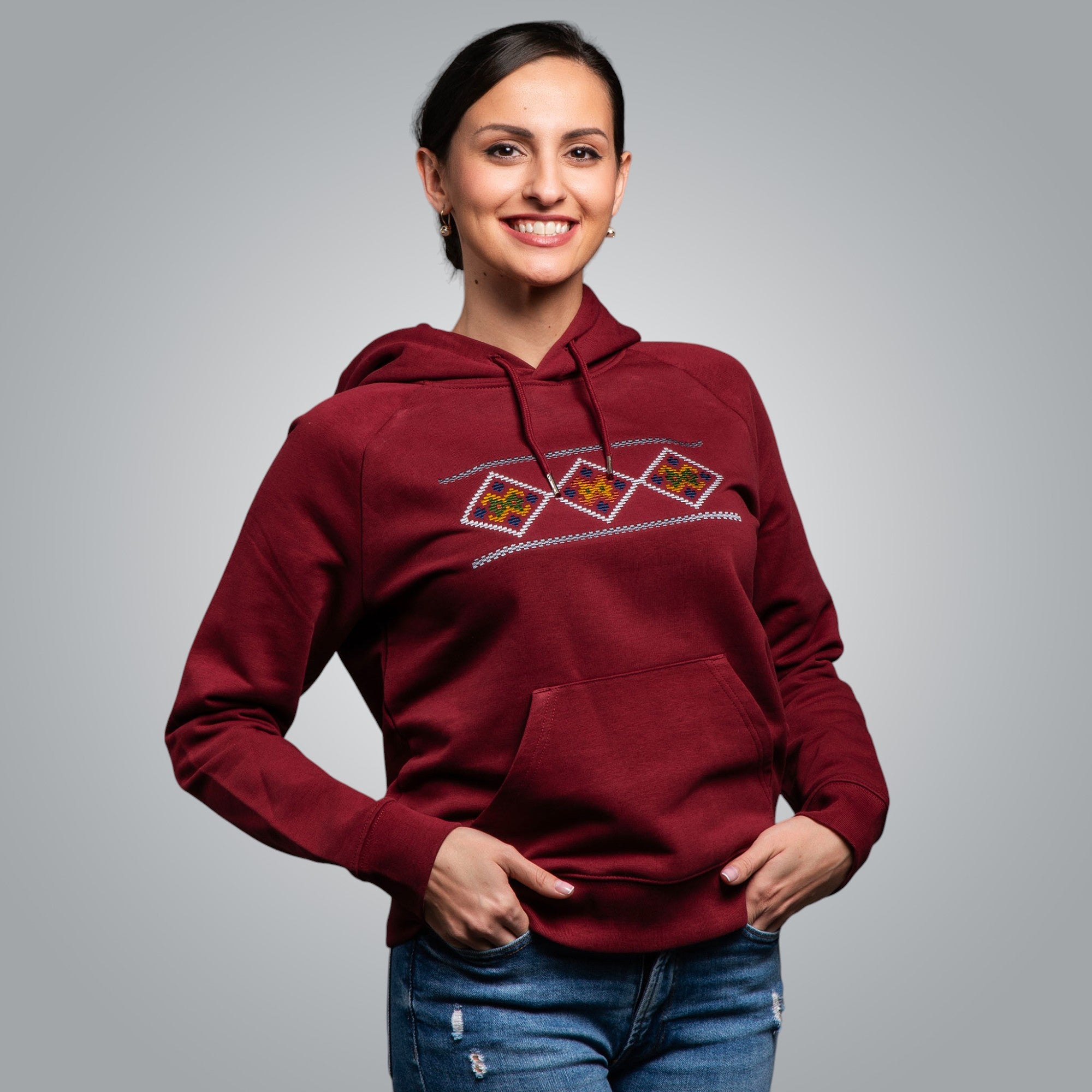 Дамска блуза с качулка "Народ"