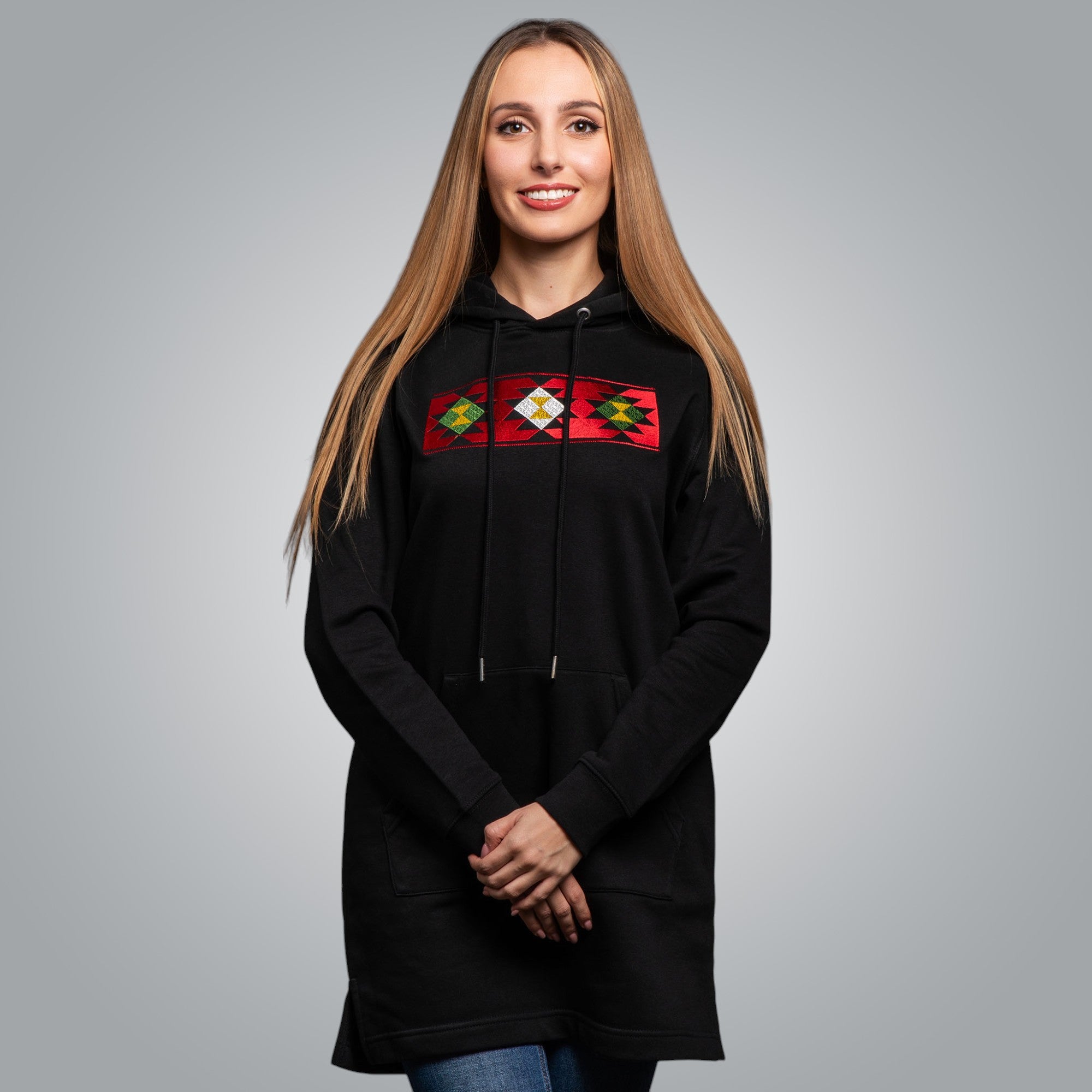 Дълга блуза с качулка "Род"