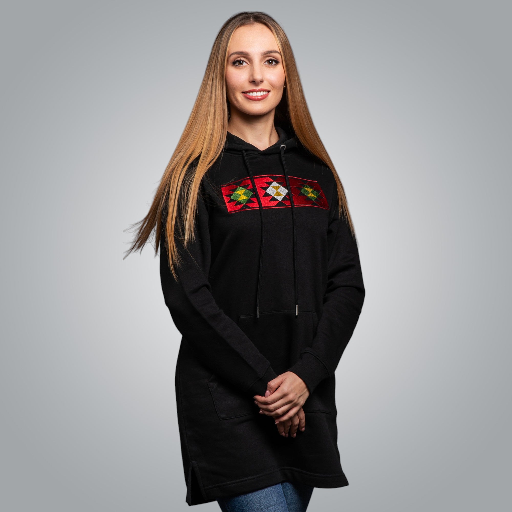 Дълга блуза с качулка "Род"