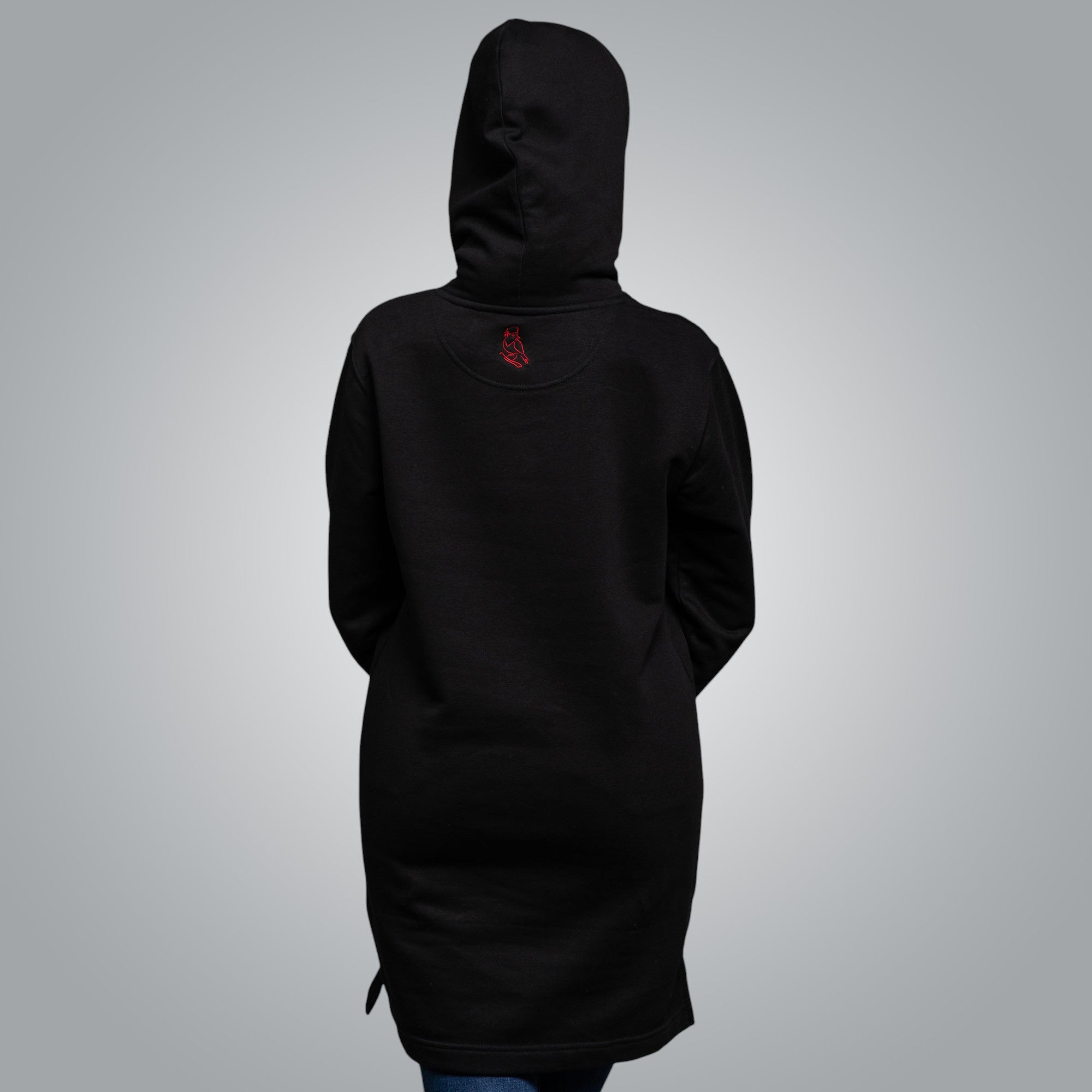 Дълга блуза с качулка "Канатица" 3D