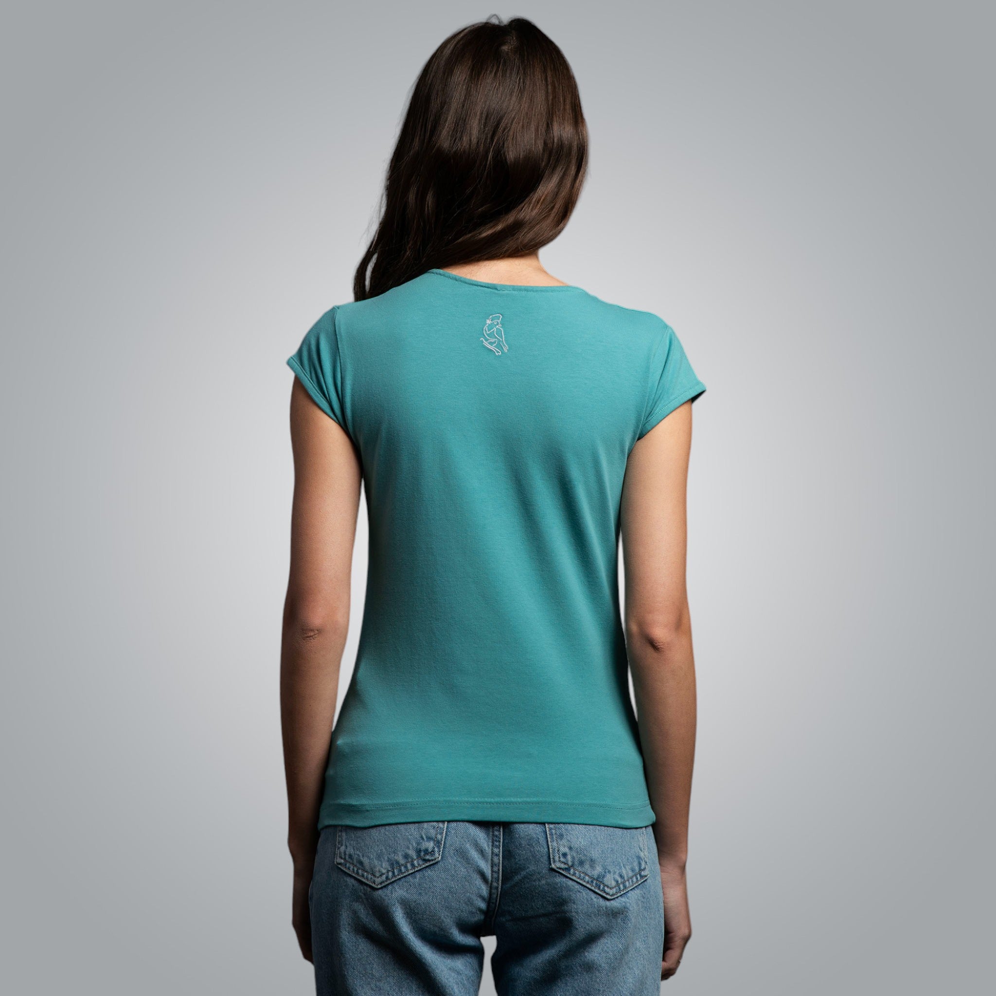 Тениска с V-деколте "Дърво на живота"