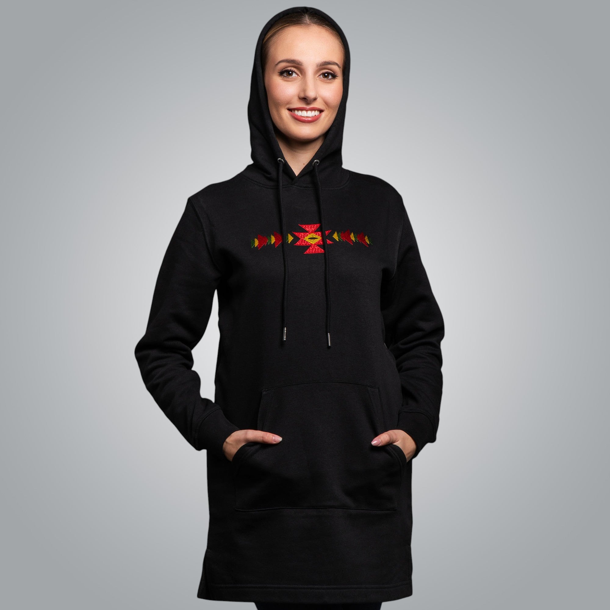 Дълга блуза с качулка "Канатица"