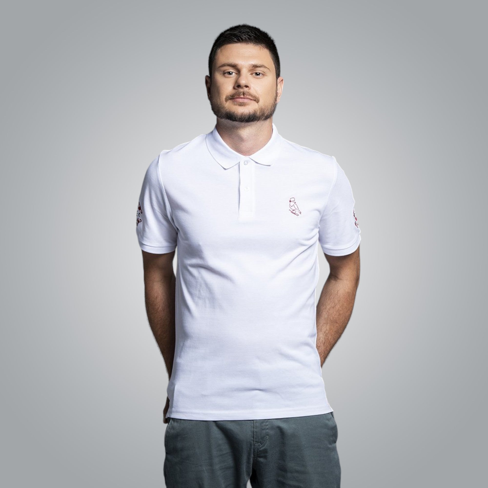 Тениска с яка "Букраний"