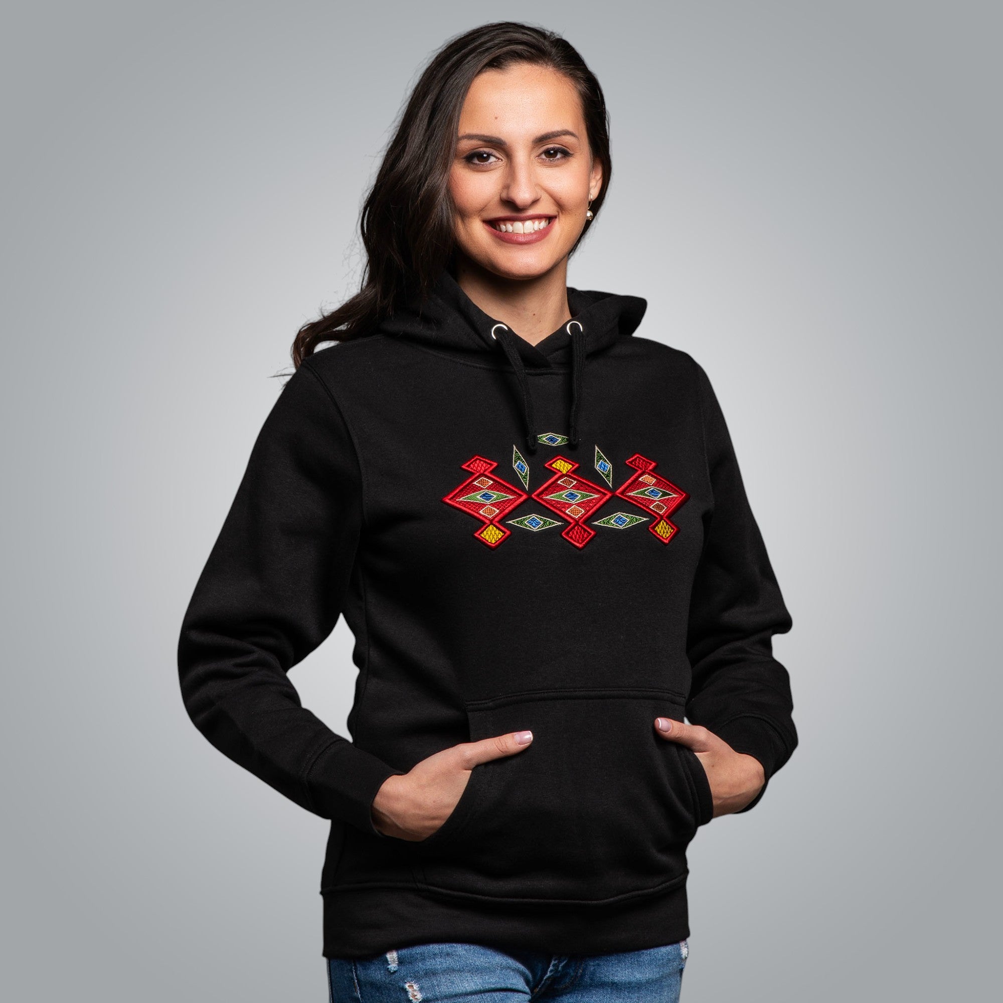 Дамска блуза с качулка "Канатица" 3D