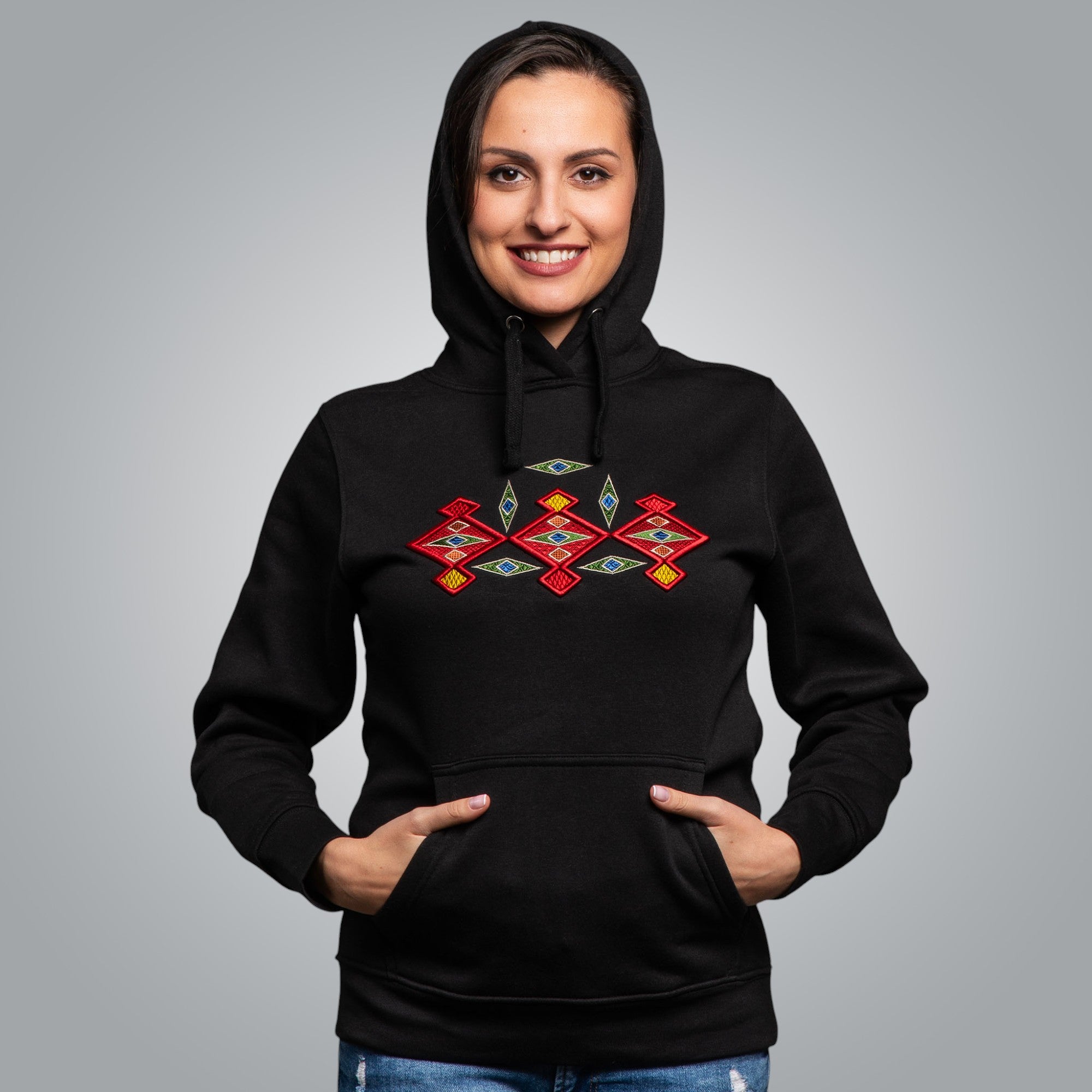 Дамска блуза с качулка "Канатица" 3D