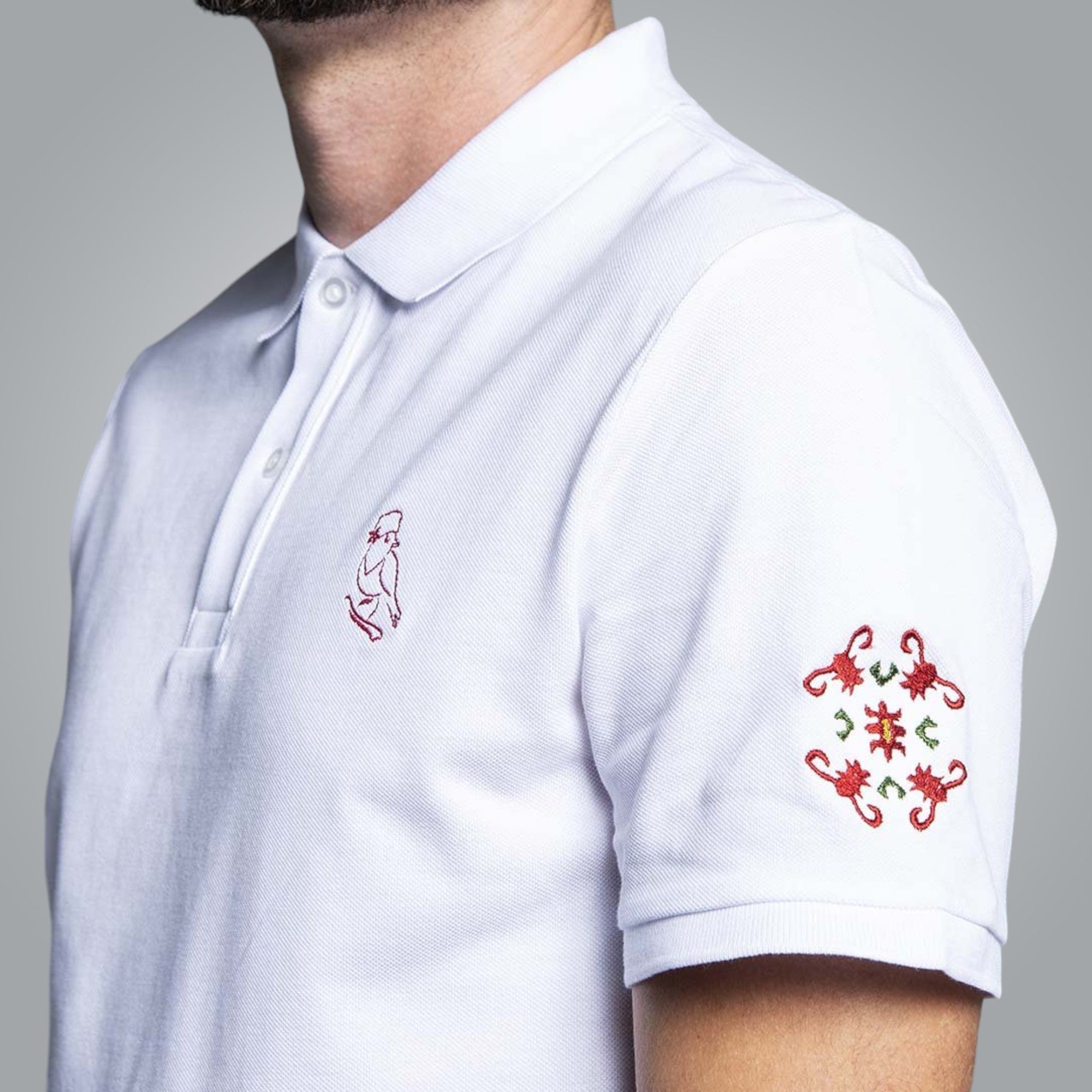 Тениска с яка "Букраний"