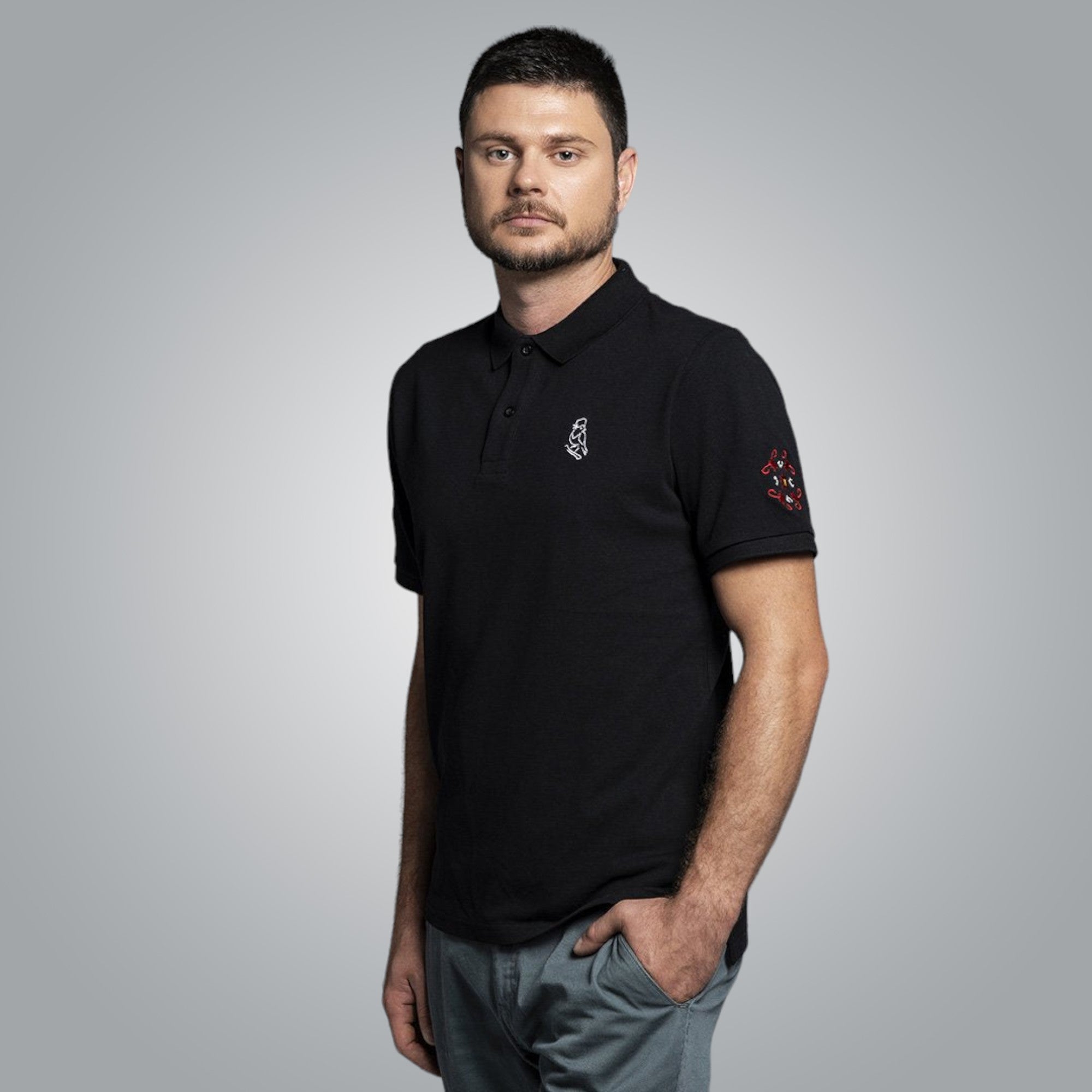 Tениска с яка "Букраний"