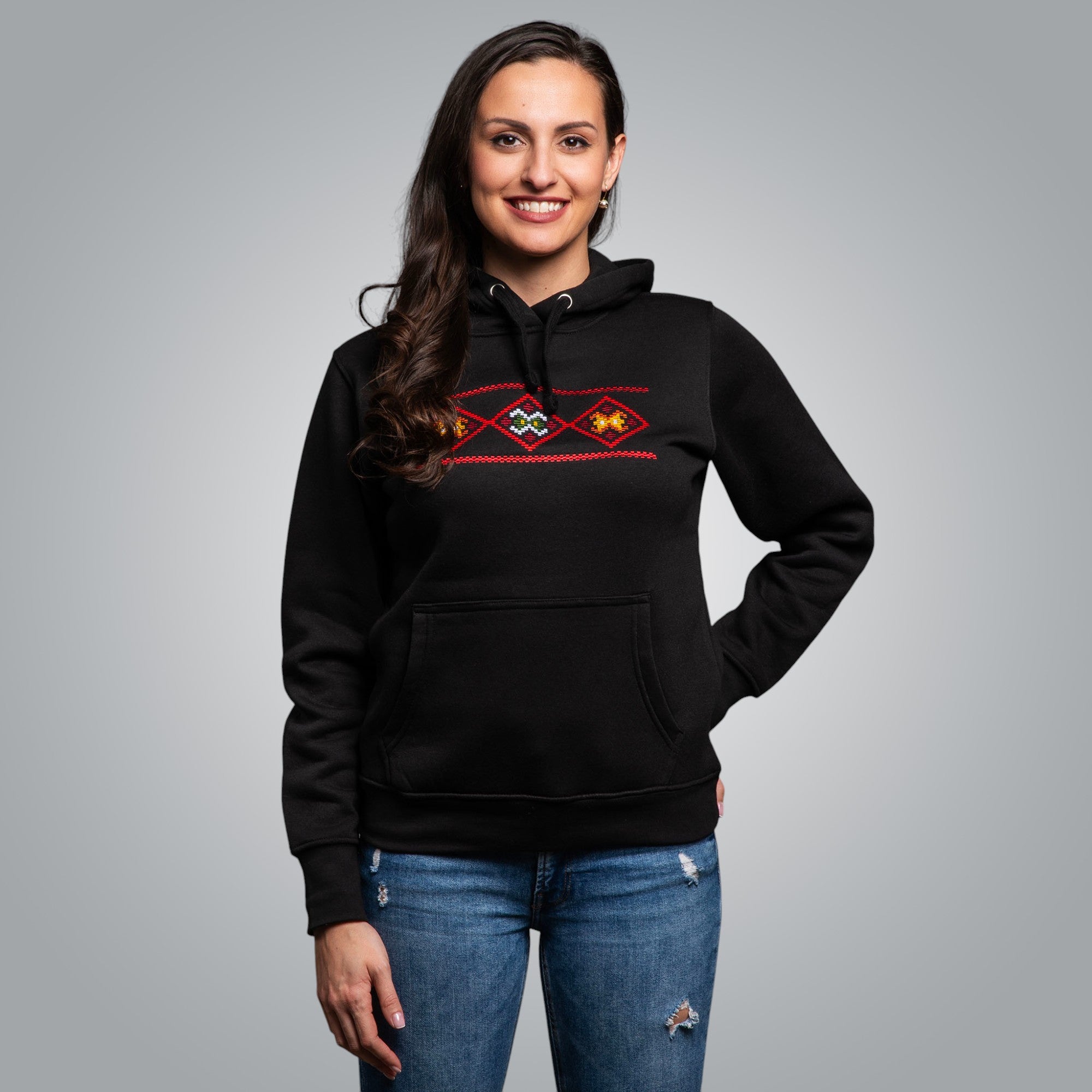 Дамска блуза с качулка "Народ"