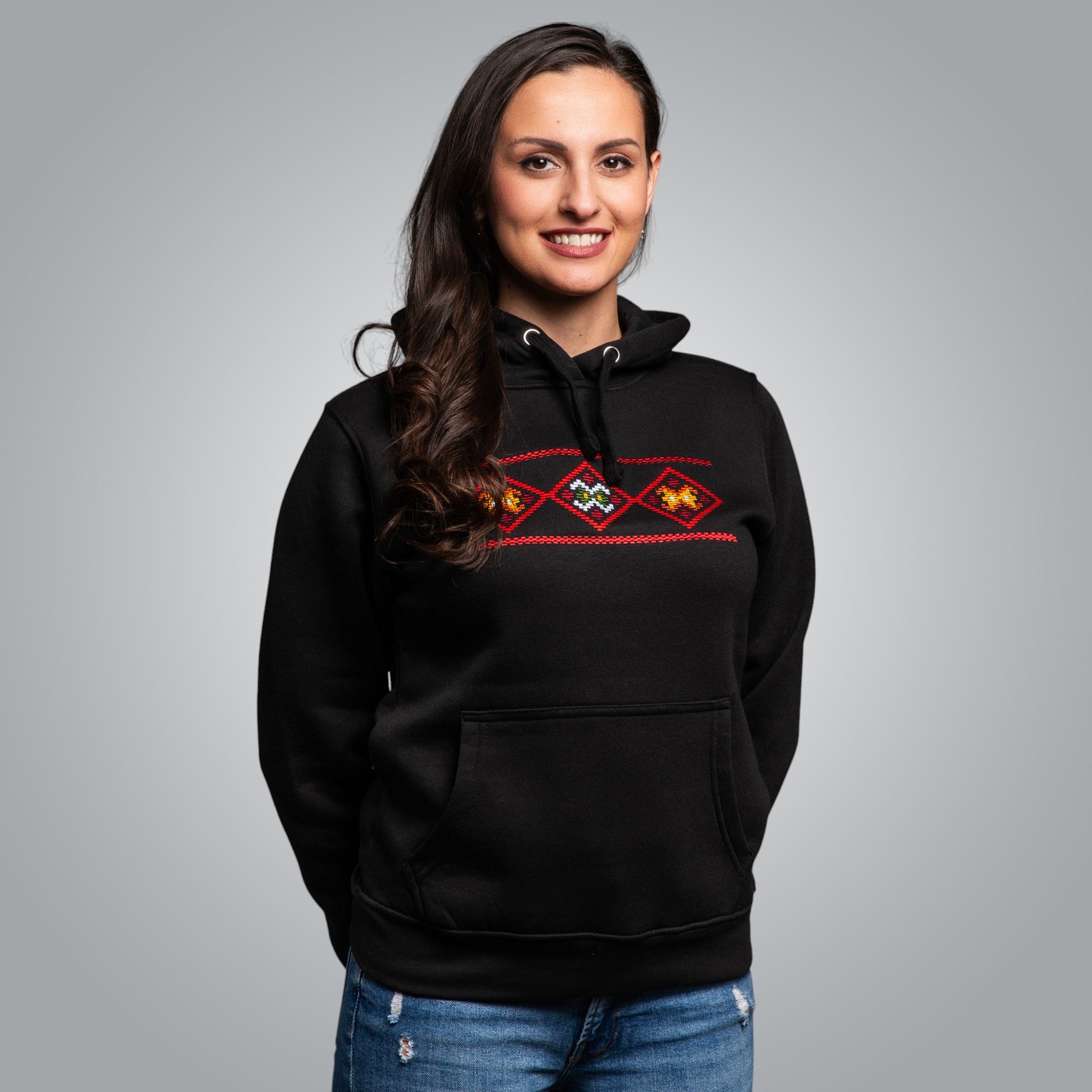 Дамска блуза с качулка "Народ"