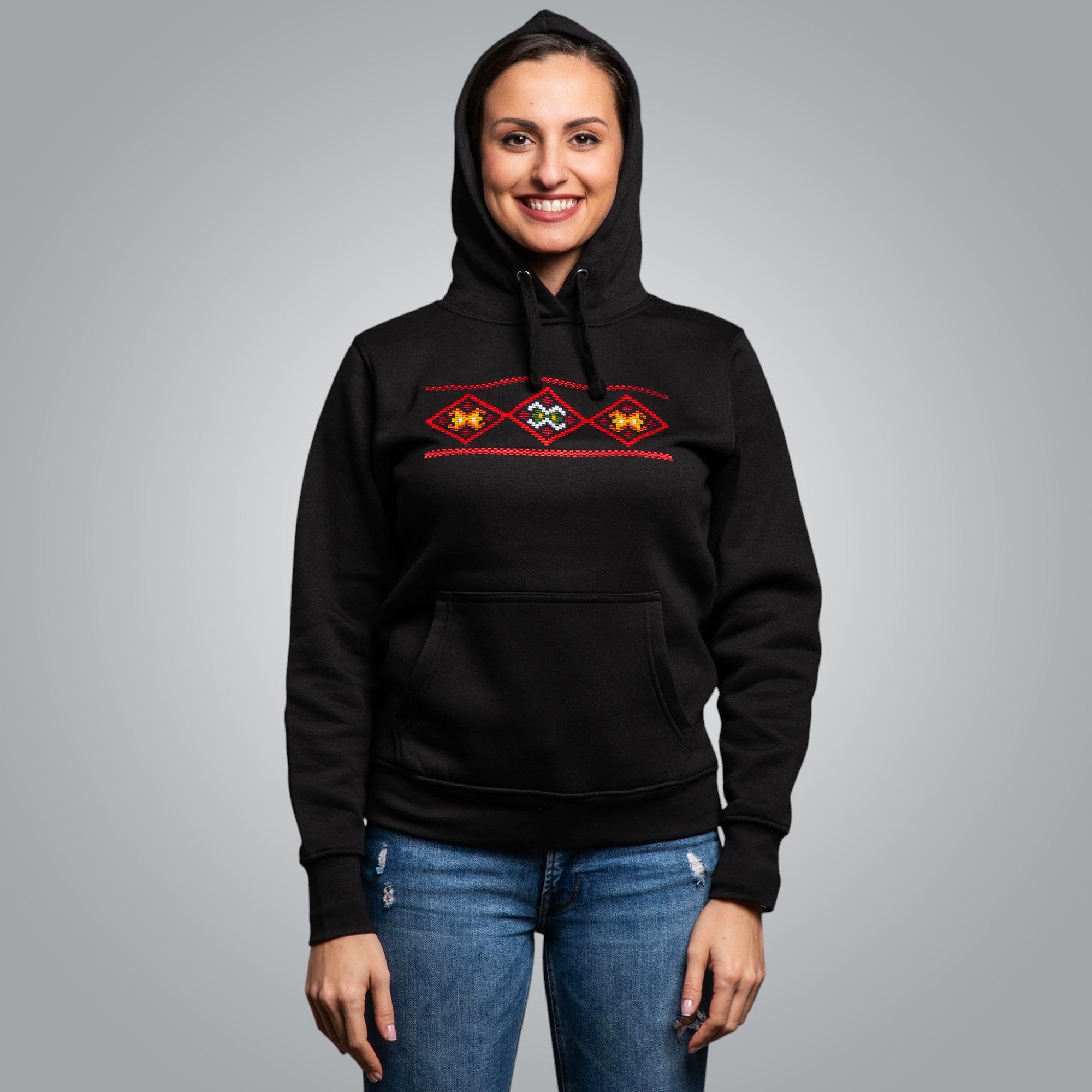 Дамска блуза с качулка "Народ"