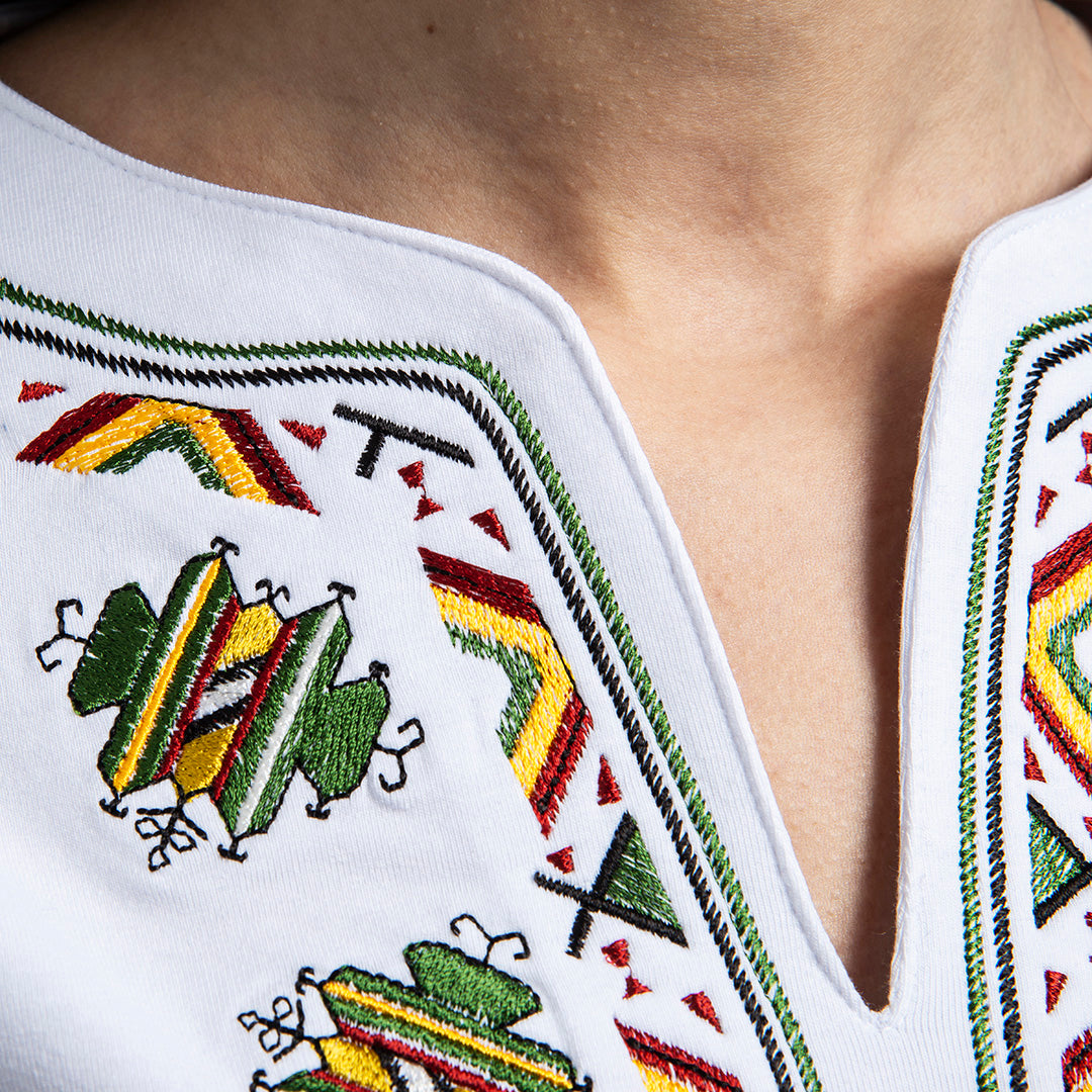 Тениска с V деколте "от Шоплука"