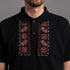 Мъжка тениска с яка бродирана с "Традиционна" шевица