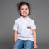 Детска тениска с яка бродирана с детайл от шевица "Аз съм" от Везба
