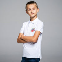 Детска тениска с яка бродирана с шевица "Кукер" от Везба